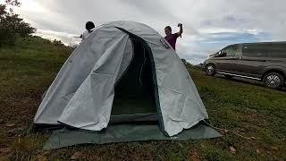 Quechua 3 person camping Tent MH 100  campingtent  decathlon  campingindia [upl. by Yllen235]