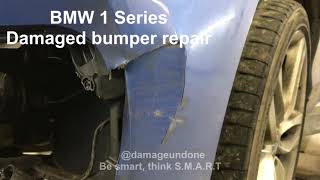 Cracked amp Dented BMW bumper SMART repair by Damage Undone [upl. by Calderon40]