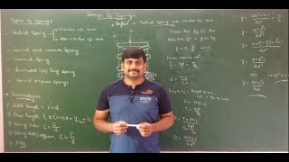 Lecture 1  Introduction to Design of Springs  Module 2  DME2 by GURUDATTHM [upl. by Lipcombe]