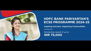 HDFC Bank Scholarship 2024How to Apply HDFC Scholarship 1 12 UG PG Last Date31 december 2024 [upl. by Nahtiek]