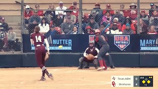 Oklahoma Sooners Softball VS Texas AampM  Highlights 2023 [upl. by Jensen918]