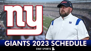 NY Giants 2023 NFL Schedule Opponents amp Instant Analysis [upl. by Assirak560]