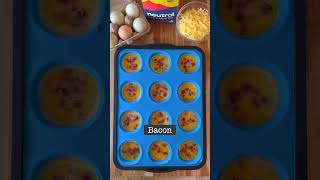 Easy Egg Bites 🍳 Perfect for BacktoSchool Breakfast 👍🏼 [upl. by Ralyat]