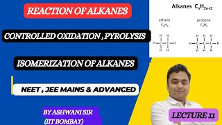 ISOMERIZATION OF ALKANE WITH AlCl3  OXIDATION  PYROLYSIS  HYDROCARBON CLASS 11 CHEMISTRY [upl. by Htur604]