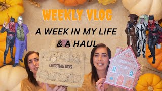 WEEKLY VLOG BAKING HALLOWEEN ALDI CHRISTMAS HAUL amp A BEAUTIFUL BAG [upl. by Thomas]