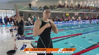 139 PARAFinale  Dames 50m Vrije slag  NK LB 2024 [upl. by Bugbee]