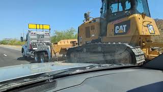 Highway Haulers  Empire Machinery Kenworth T880 Hauling A CAT D6K Dozer  July 19 2023 [upl. by Conall984]