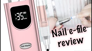 AMAZON EFILE REVIEW  DELANIE ELECTRIC NAIL DRILL MACHINE  Electric nail file [upl. by Abehs]