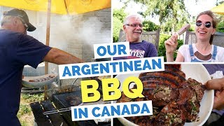 Argentinean Asado in Canada  Our Argentine Barbecue at Home [upl. by Eireva]