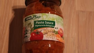 Livetest  Vegane Bio Bolognese Rewe [upl. by Ealasaid]