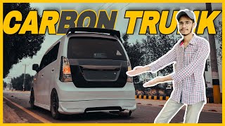 Carbon Fiber Trunk ft  WAGON R Warping Work Done 😍 Vlog 12 [upl. by Twila]