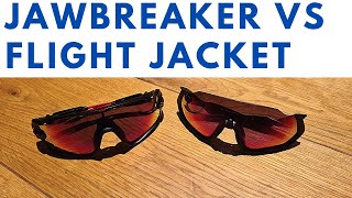 Comparison Oakley Jawbreaker VS Flight Jacket [upl. by Kreiner]