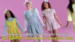 Meghan Trainor  All About That Bass Lyrics EnglishEspañol Subtitulado Official Video [upl. by Biancha]