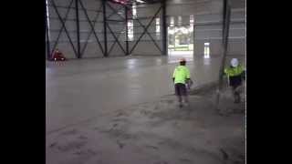 Warehouse Concrete Floor Pouring and Placement  Slab 1 Part 2 [upl. by Aisatsanna]