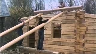 Traditional Finnish Log House Building Process [upl. by Parsaye821]