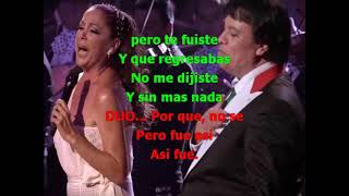 JUAN GABRIEL FEAT ISABEL PANTOJA ASI FUE con letra [upl. by Nickola]