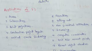 Total Station  Applications Of Total Station  Advantages And Disadvantages Of Total Station [upl. by Peirsen]