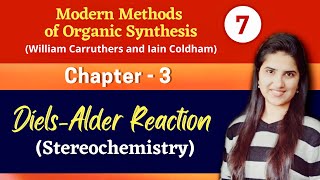 Diels alder reaction stereochemistry Examples  Organic chemistry Pericyclic reactions Carruthers [upl. by Airak]