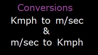 Math problem speed distance conversion of Kmhr to ms [upl. by Lorri652]