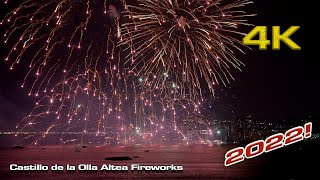 Castillo de la Olla Altea Fireworks 2022 Full [upl. by Zweig]