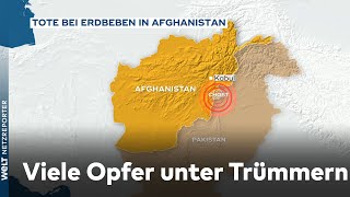 ERDBEBEN Mehr als 250 Tote an afghanischpakistanischer Grenze [upl. by Biddick]