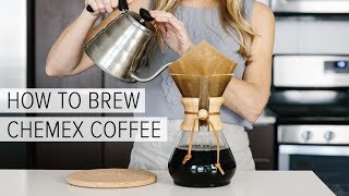 HOW TO BREW CHEMEX COFFEE  a simple chemex brewing guide [upl. by Netsirc]