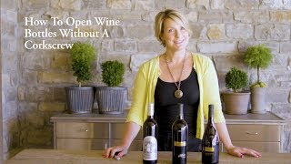 How to Open a Wine Bottle Without a Corkscrew [upl. by Aicilas]