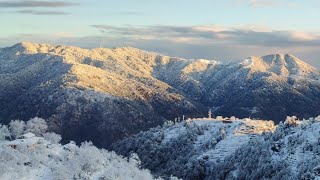 himalayas view Snow fall in ramgarh nainital 2020 [upl. by Webster]