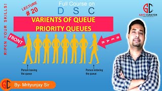 LECTURE 20  PRIORITY QUEUE  PRIORITY QUEUE AS ARRAYS  PRIORITY QUEUES AS LINKED LISTS [upl. by Damour]