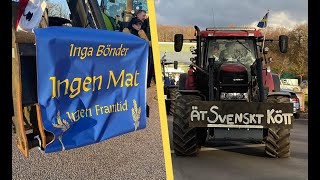 Bondeprotesten i Hörby i Skåne [upl. by Aldrich]