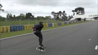 Un tour de circuit avec Christophe Audoire  24 H ROLLER LE MANS [upl. by Alusru746]