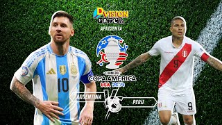 ARGENTINA X PERU 🏆COPA AMERICA D VISION PATCH 4K NARRACÃO GALVAO BUENO [upl. by Leontina]