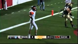 Rison 24 Gage Roberts 23yd TD Catch [upl. by Dallman]