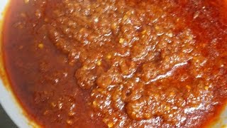 Malaysian Hot and Spicy Condiment  Sambal Nyonya Cooking [upl. by Noffets]