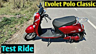 दम तो हैं Evolet Polo Classic Test Ride Review Electric Scooter  Evolet Electric Scooter Test Ride [upl. by Pryce591]