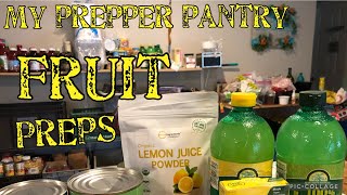 My prepper pantry ready for food shortages fruit preps [upl. by Kynthia469]