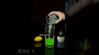 Green Fizz Recipe Vodka 60mlGet 27 20mlLime juice 20mlEgg white 1 [upl. by Burlie]