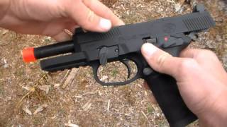 FNX45 Gas BlowBack Airsoft Pistol Review [upl. by Solly]