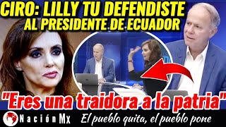 mexico 🚨LILLY TELLEZ NIEGA CON CIRO HABER DEFENDIDO AL PRESIDENTE ECUATORIANO NOBOA🚨 [upl. by Kyriako]