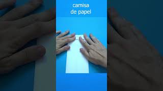 Como hacer una camisa de papel origami camisasfutbol tutorial [upl. by Sibeal536]