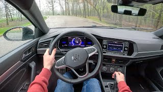 2023 Volkswagen Jetta Sport 6MT  Rainy POV Test Drive Binaural Audio [upl. by Ellita]