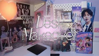 Kpop Desk Makeover Pinterest inspired and ikea haul🩵🩷 [upl. by Eecyac]