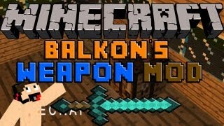 Minecraft Mods Descargar e instalar Balkons Weapon mod para minecraft 152 [upl. by Teresita]