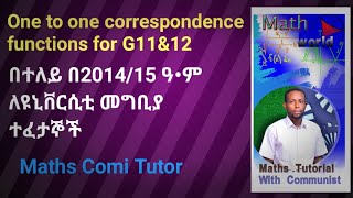 One to one correspondence functions for G 11amp12for entrance exam [upl. by Notnert]