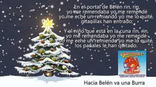 Hacia Belén Va una Burra con Letra [upl. by Astred]