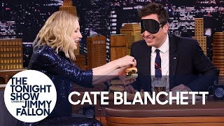 Cate Blanchett Gives Jimmy a Blind Burger Taste Test [upl. by Fleisher]