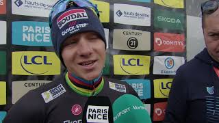 Remco Evenepoel  Interview at the finish  Stage 8  ParisNice 2024 [upl. by Zoila115]