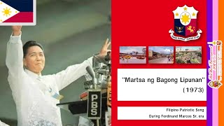 Filipino Patriotic Song during Ferdinand Marcos era  Martsa ng Bagong Lipunan With LyricsThaisub [upl. by Nonnelg]