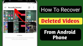 How To Recover Deleted Videos on Android Phone without root [upl. by Thorrlow]