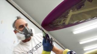 How to do a Resin Tint Glass Job on a Surfboard [upl. by Shishko]